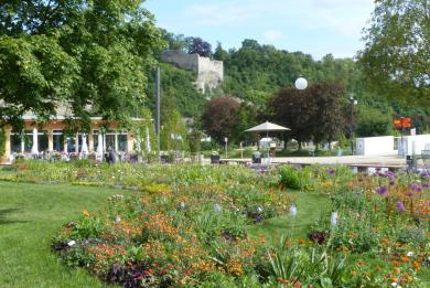 Mühlackers Enzgärten im Sommer. 