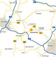 Anreise nach Mühlacker