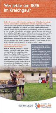 Ausstellungstafel "Wer lebte im Kraichgau"