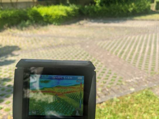 Wärmebildkamera auf dem Parkplatz