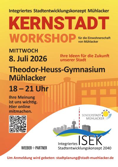 Plakat Workshop Mühlacker (Kernstadt)